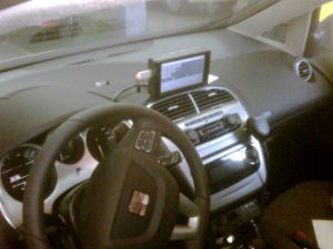 Interior de un taxi de Sitges
