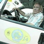 Presidente Asturiano El presidente del colectivo Taxisella, Florentino Blanco.