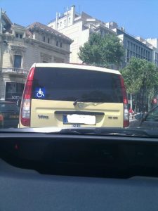 VTC conducida por Goñi este verano, haciendo la competencia al taxi VTC conducida por Goñi este verano, haciendo la competencia al taxi